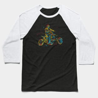 atv rider abstract Baseball T-Shirt